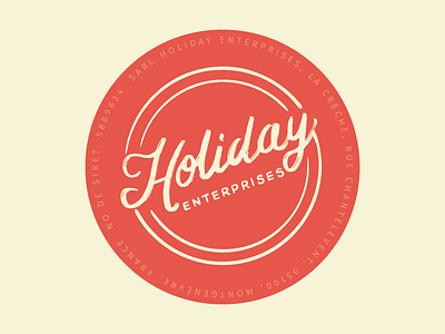 Hand drawn type for a holiday company. branding hand drawn holiday logo retro typography