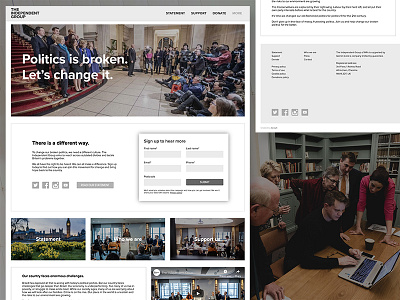 The Independent Group Website