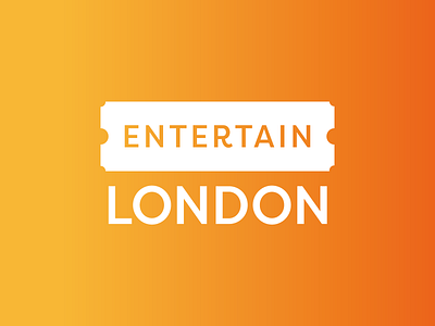 Entertain London Branding bookings brand comedy entertainement logo theatre ticketing tickets vector