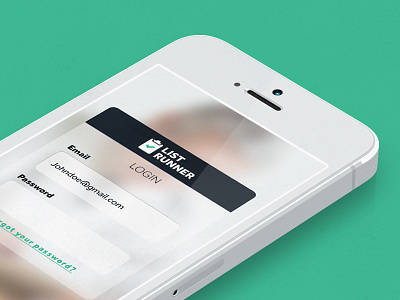 Listrunner app design ui design ux doctors mobile