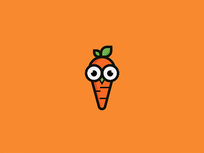Carrot Owl Logo Concept