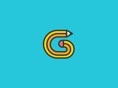 Creative G Pencil Logo