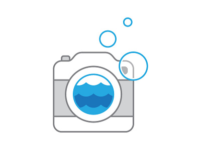 WIP brand blue branding gray icon identity photo photography underwater underwater photography