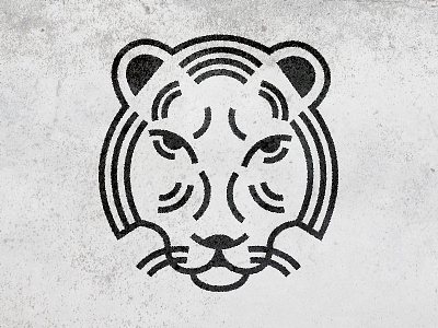 Tiger animal art illustration line texture tiger