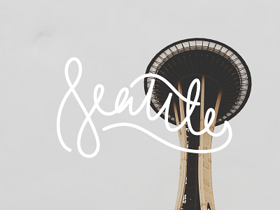 Seattle gray handlettering lettering travel