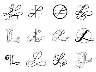 L Sketches black design handlettering lettering logo