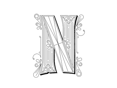 nflx 01 black dropcap flourishes illustration lettering