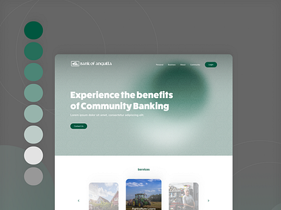 Bank of Anguilla homepage redesign by Annie Venegas on Dribbble