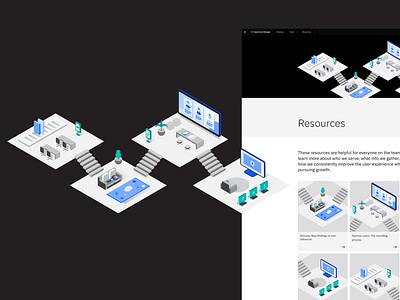 Resources Isometric Illustration adobe illustrator adobe xd design illustration visual