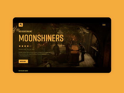 Landing page Rockstar Games - Redesign