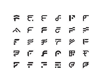 F letter logo explorations