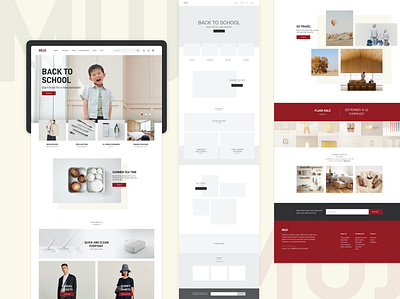 Muji Website Redesign adobe photoshop adobe xd ui web design