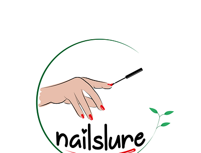 Nailslure: Nail salon business branding design graphic design logo vector