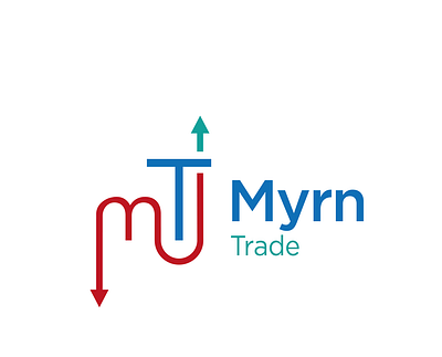 Myrn Trade branding design graphic design logo vector