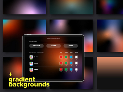 iPad Gradient Background Images GUI abstract app design backgrounds bright gradients ipad ui user interface wallpaper wallpapers