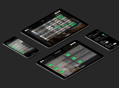 iPad & Phone UI for Automation Apps app design automation graphics package gui icons ipad smart home ui design