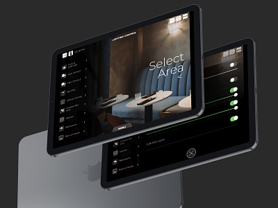 iPad App GUI for Venue Automation System app design automation css icons ipad smart home ui user interface venue