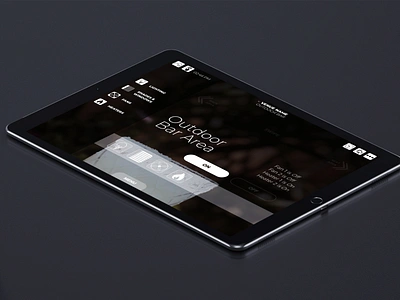 iPad App GUI for Venue Automation System app design automation bar cbus css gui icons ipad smart home ui venue wallpapers