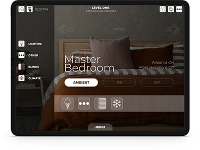 iPad App GUI for Smart Home Automation