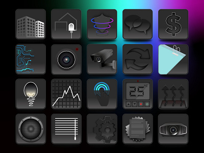 Dusk Smart Home GUI Icons