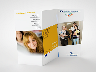 IFA du Mantois - Trifold brochure educational leaflet powerpoint print trifold