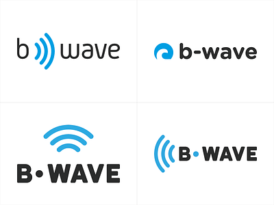 B-Wave Logo Design illustrator logo