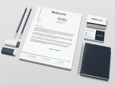 Belacom - Branding kit branding illustrator indesign print