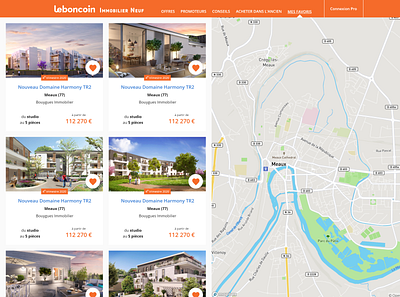 leboncoin Immobilier Neuf - UI test map sketch ui