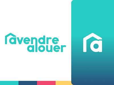 AVendreALouer - Logo redesign branding illustrator logo real estate