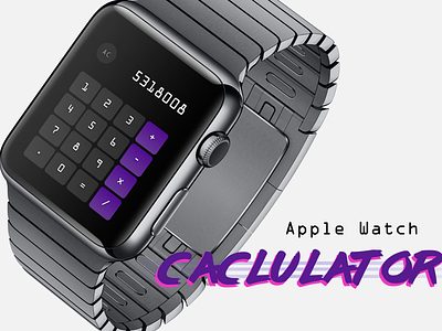 Retro Apple Watch Calculator apple watch calculator daily ui ui ux watch