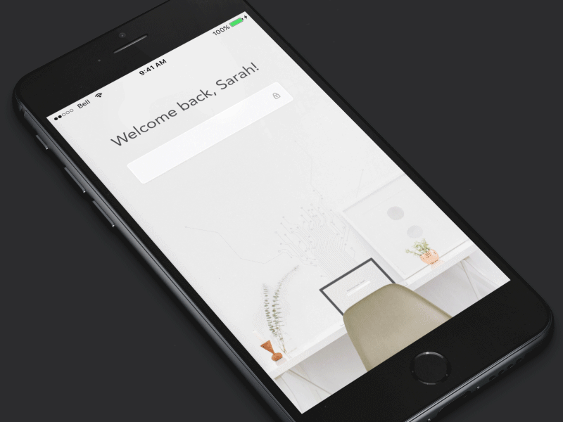 Sign in flow ae animation bank design fintech ios mobile ux