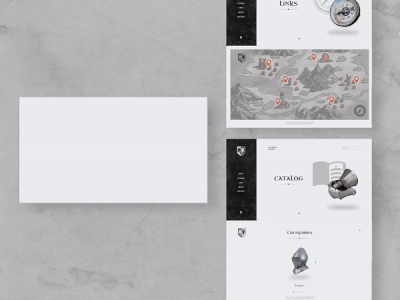 Icefalcon Armory Website UI Redesign - Case Study adobe xd animation branding case study design graphic design illustration landing page logo medieval minimal modern motion graphics ui ux web design website