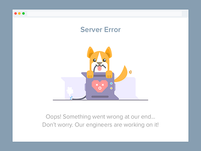 Server Error Page error ui