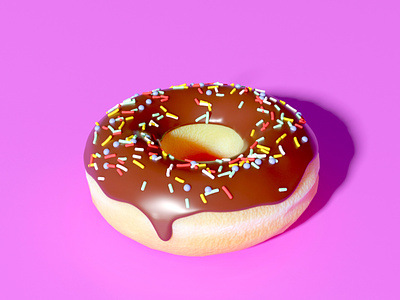 3D Donut 3d art visual art