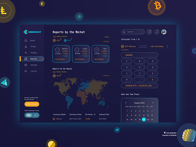 Cryptocurrency Exchange Dashboard Concept concept crypto cryptocurrency dark theme dashboard design glassmorphism made in figma ui web design