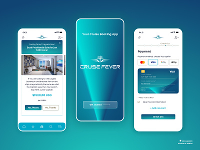 Cruise Booking Mobile App app booking app concept cruise booking app cruises design glassmorphism made in figma mobile app ui vacation web design