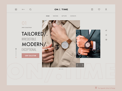 Online Watch Store Website Concept