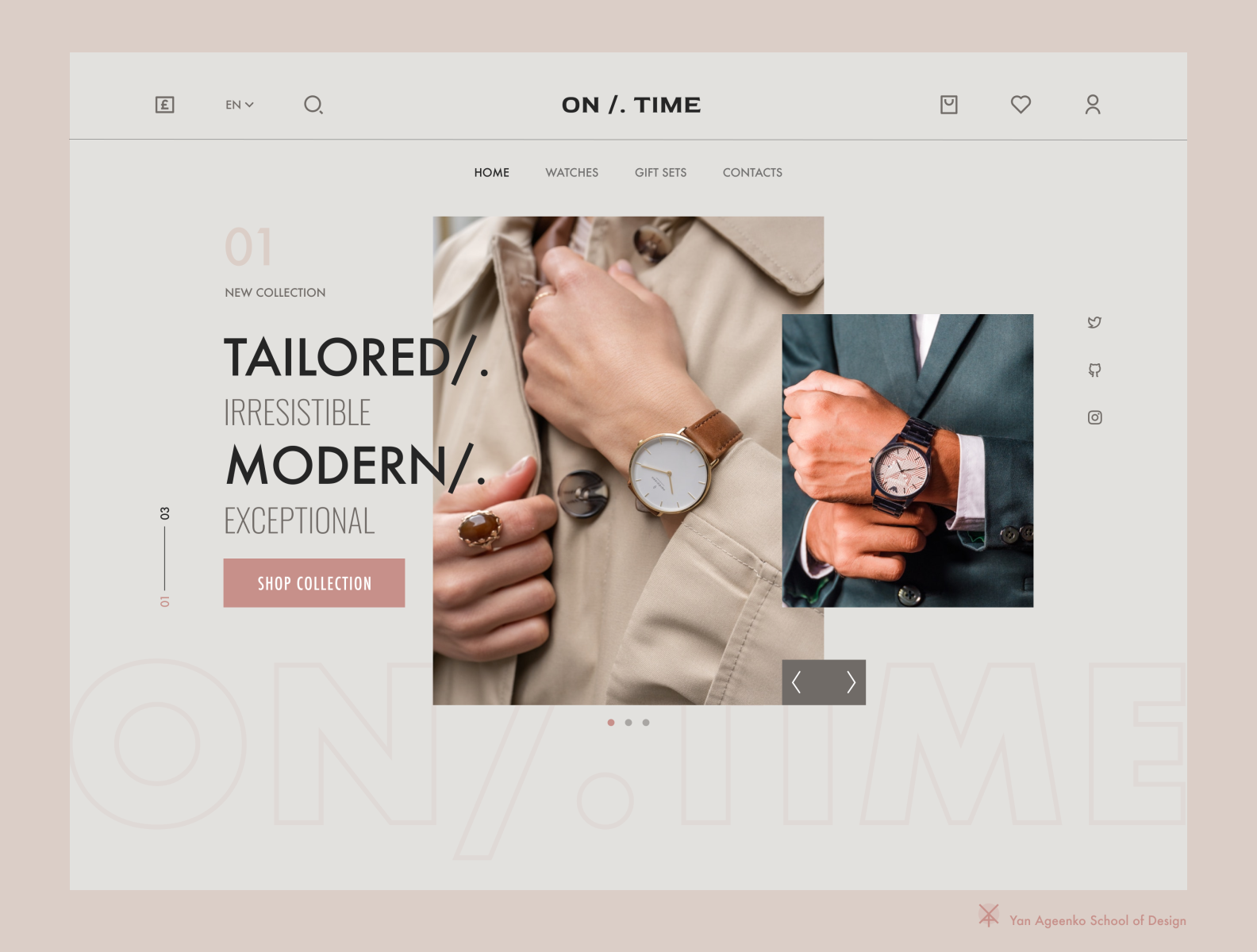 Online Watch Store Website Concept by Kat Edwards on Dribbble