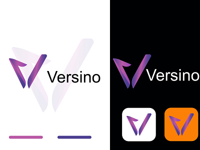 Modern V Letter Branding Logo Design.