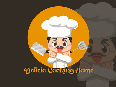 Mascot Cooking Logo Design