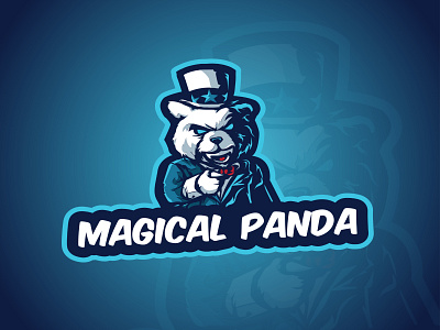 Modern Panda Mascot E-sport Logo design abstract logo branding branding logo character character logo company logo creative logo e sport logo great logo illustration logo mascot mascot logo modern logo vector