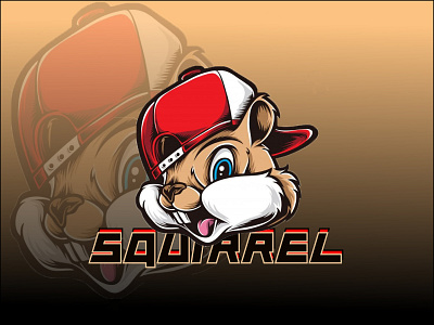 Modern Squirrel Mascot Logo Design