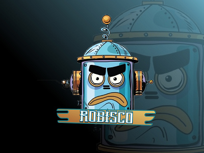 Robisco mascot E-sport logo