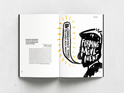 Publication Layout Design anarchy book design editorial design graphic design illustration layout magazine print publication spread typography