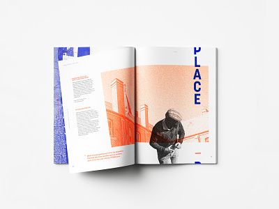 Annual Report Publication Design contrast colours design grain graphic design layout magazine overprint photography photomontage pointalism stipple typography vibrant