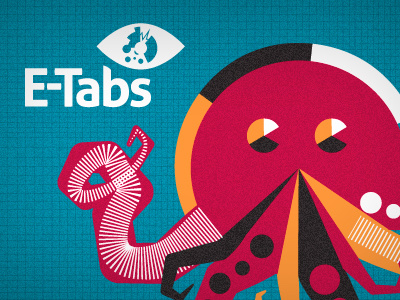 E-Tabs branding illustration web