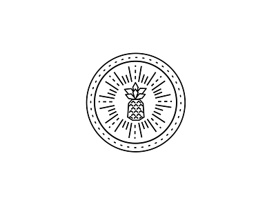 Pineapple art holy icon illustrator lineart line logo vector