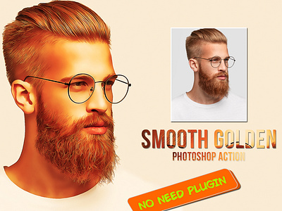 Smooth Golden Photoshop Action cartoon cartoon effect comic comic book design oil painting painting effect photoshop effect smooth oil painting smooth painting