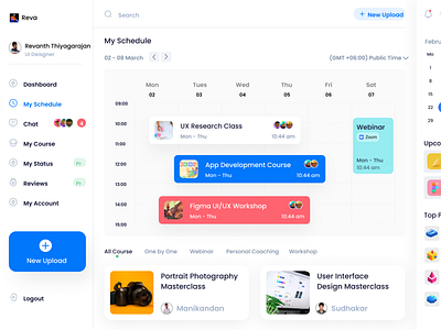 Task management dashboard design