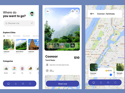 Travel Agency Mobile App UI Design Concept